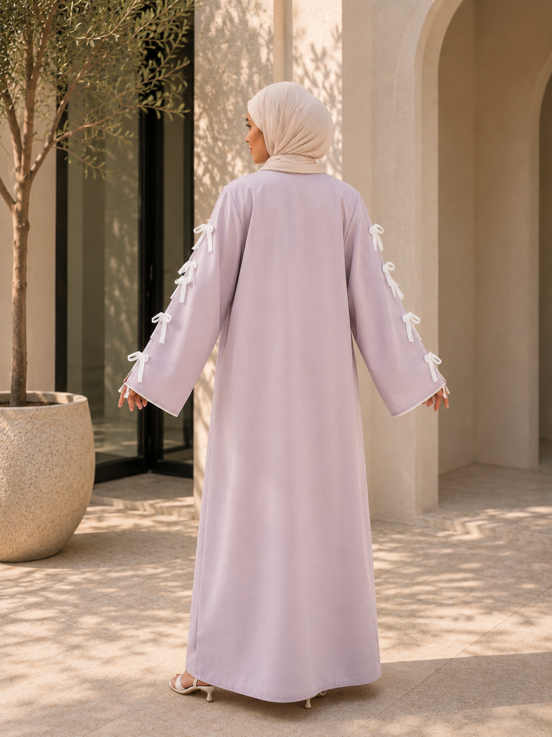Bow Ribbon Abaya